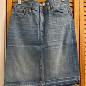 J. Crew jean skirt